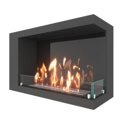 Биокамин угловой SteelHeat LONG 800 правый