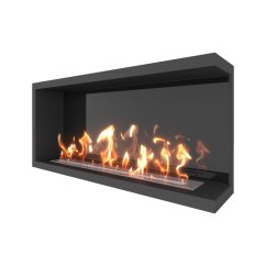 Биокамин угловой SteelHeat ONE 1100 правый