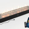 Автоматический биокамин Lux Fire Smart Flame 1400 RC INOX фото 1