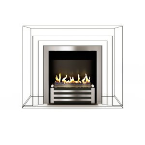 Биокамин в мраморном портале Firezo Primavera, стандарт