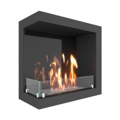 Биокамин угловой SteelHeat ONE 600 левый