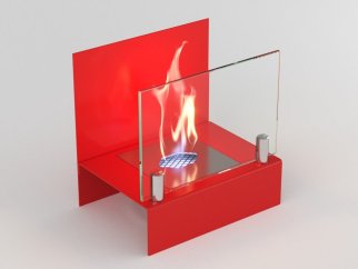 Биокамин настольный Lux Fire "Афиша" S (красный)