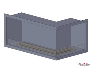 9260С Биокамин угловой правый на заказ