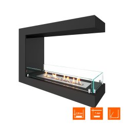 Биокамин торцевой SteelHeat ONE 800