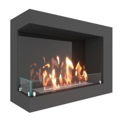 Биокамин угловой SteelHeat GRAND 800 левый