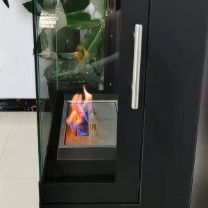 Напольный биокамин SafeFlame Tower черный